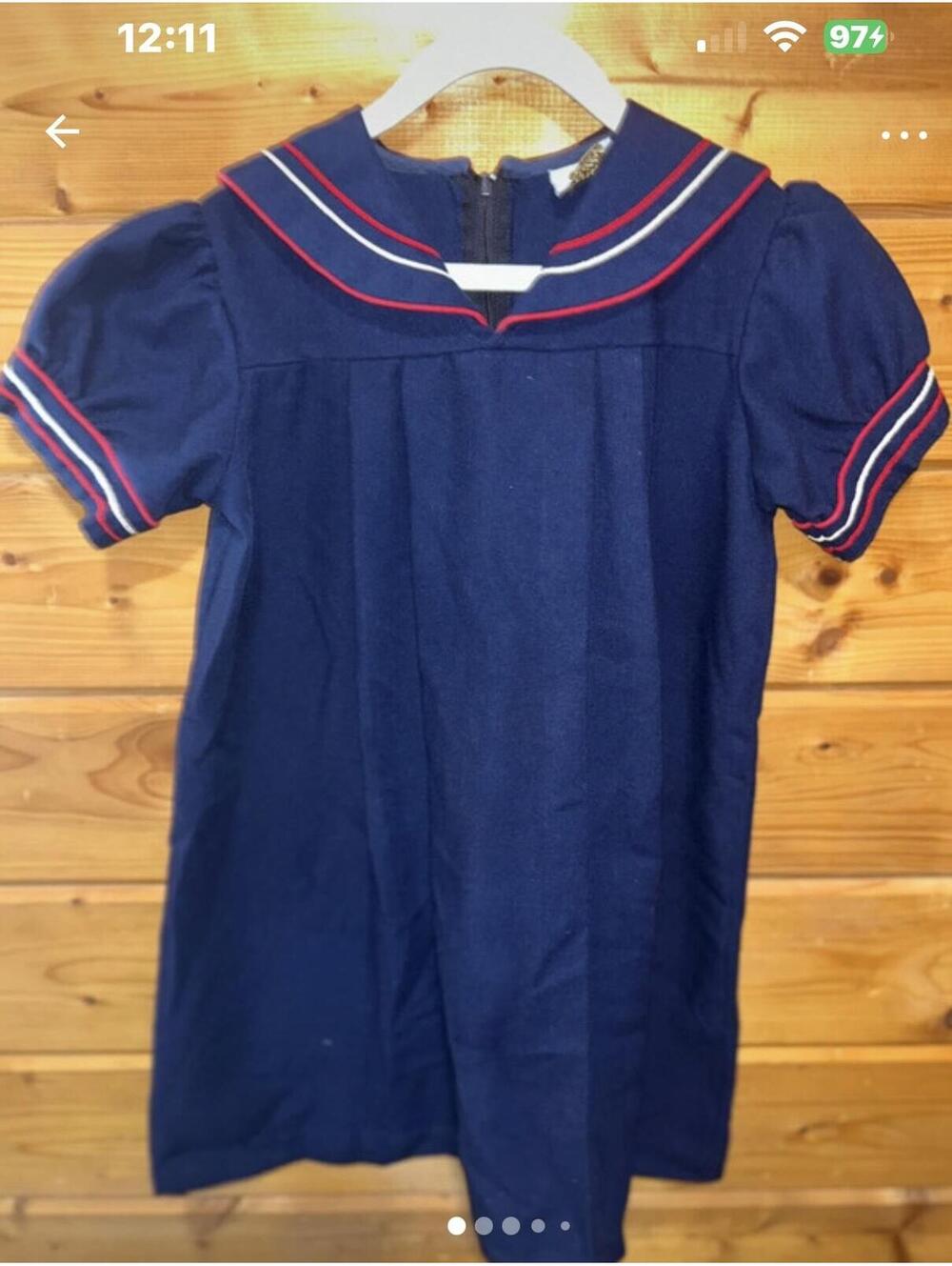 Itty Bitty Navy Sailor Dress Size 4/5